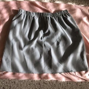 Black and white mini skirt